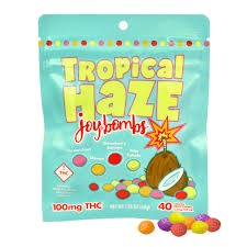 Photograph of product: Tropical Haze 40PK | 100mg | Joy Bombs