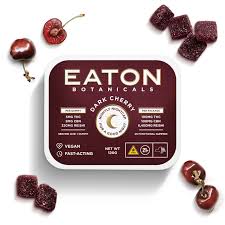Photograph of product: Eaton Botanicals - Dark Cherry Nightly Nightcap Gummies