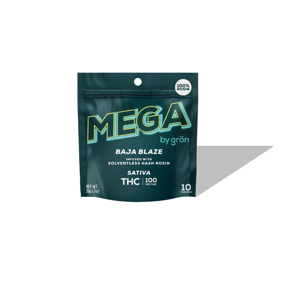 Photograph of product: Gron - Baja Blaze - Mega Rosin - 100mg 2pk