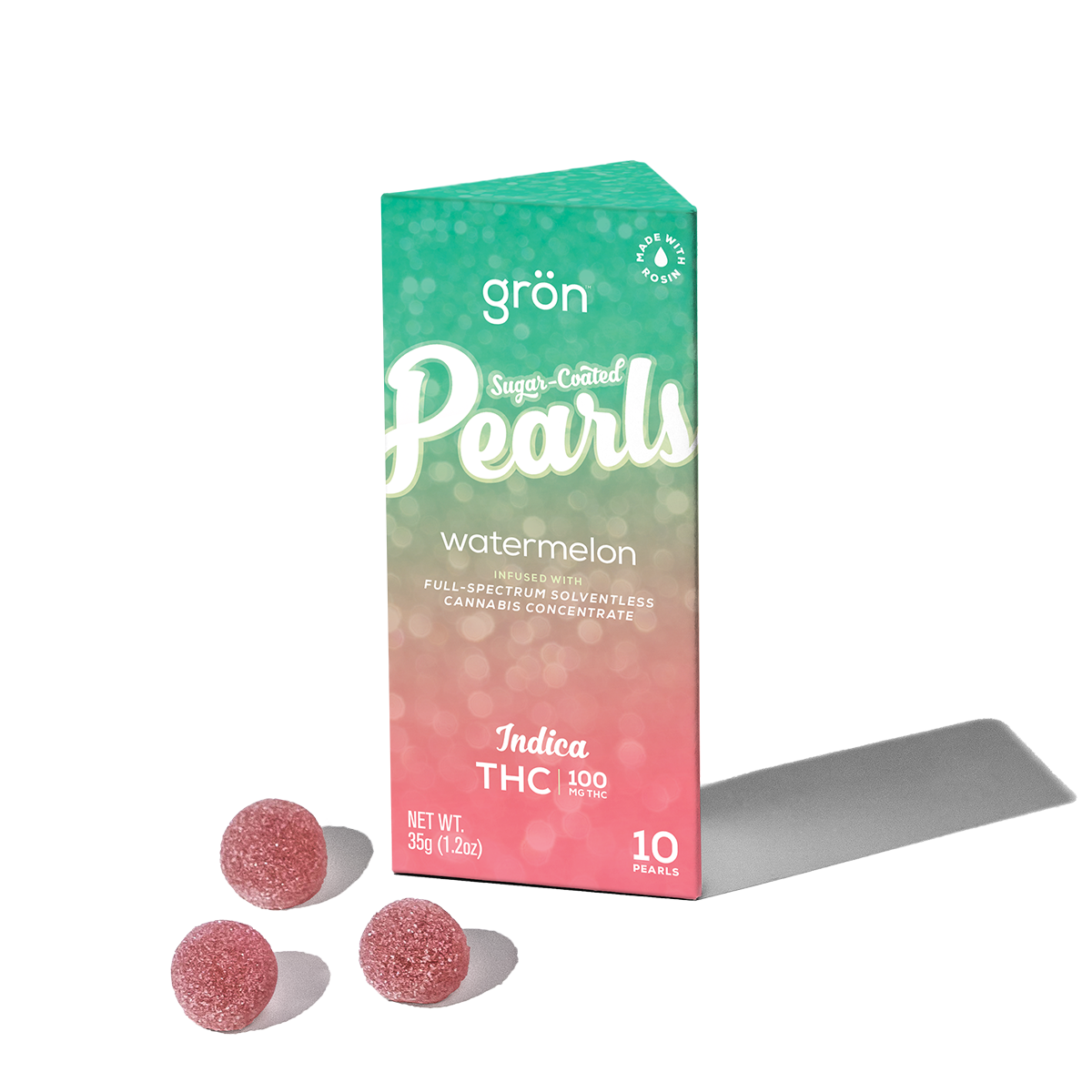 Photograph of product: Gron - Watermelon - 100mg Oui'd 10pk Pearls