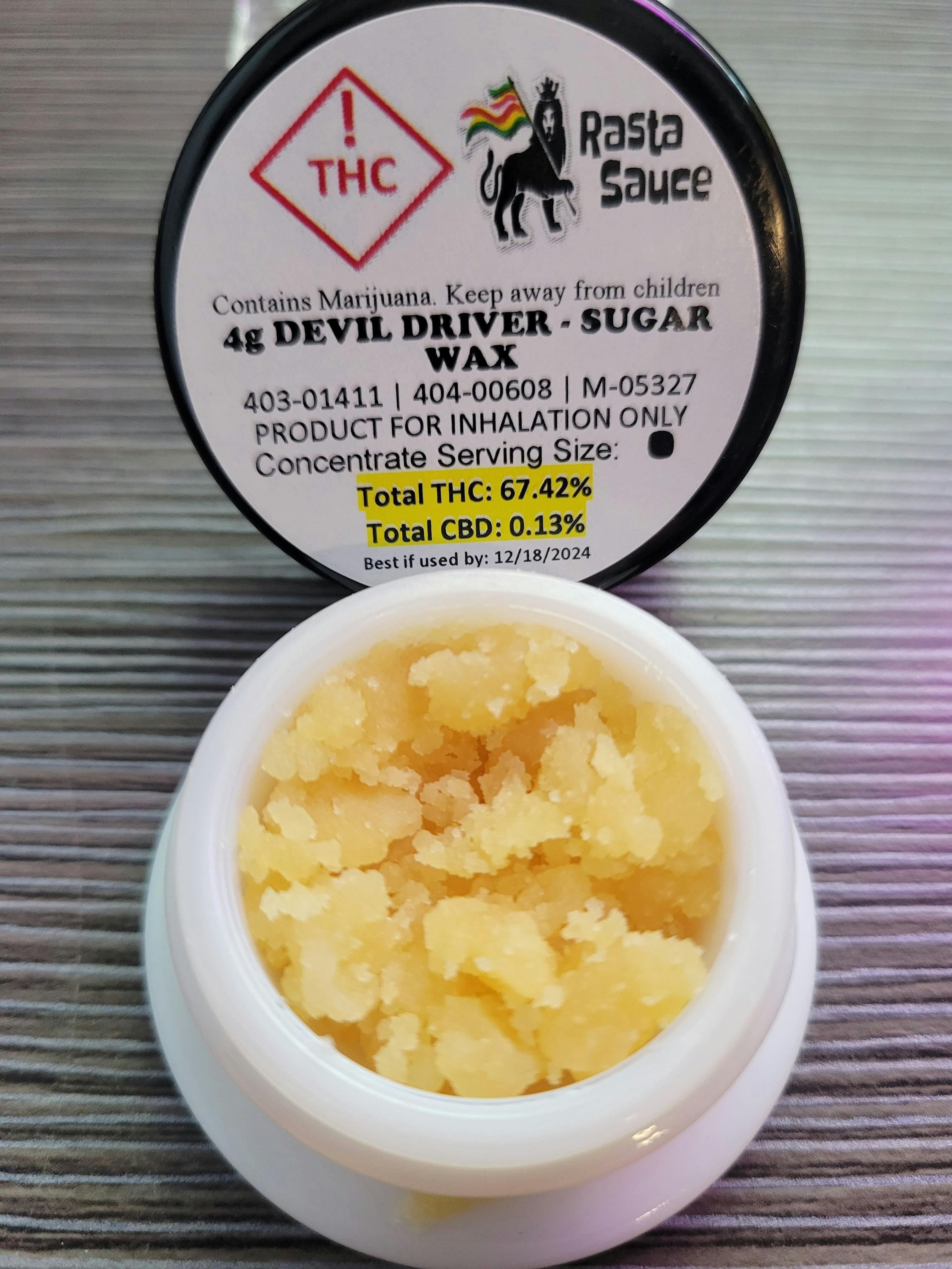 Photograph of product: 4g Bucket - Devil Driver sugar wax