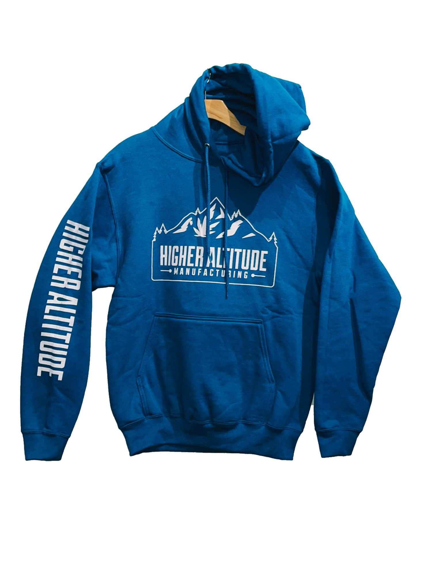 Photograph of product: Blue Higher Altitude Hoodie