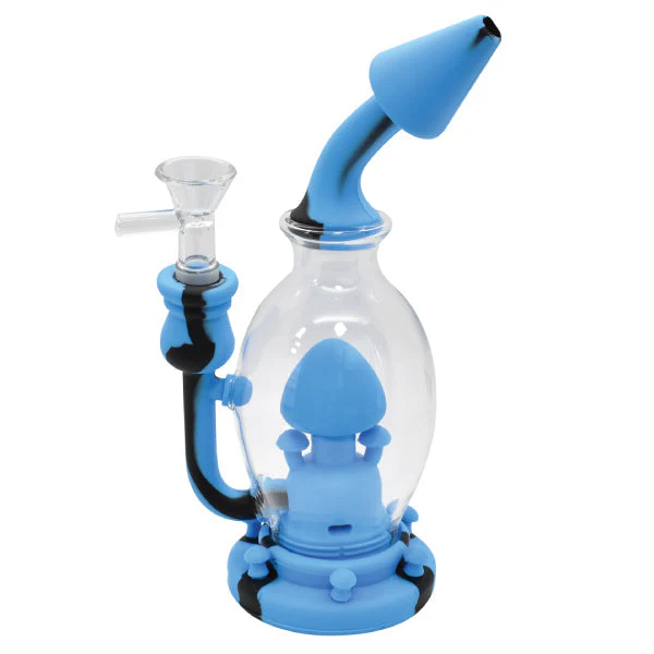 Photograph of product: 8" Silicone Mushroom Waterpipe