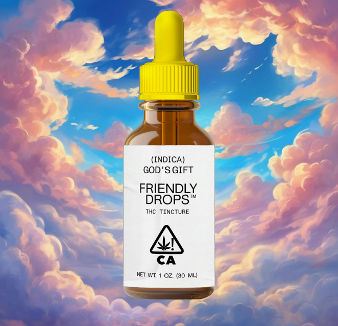 Photograph of product: God's Gift   Indica   Full Spectrum Tincture 1000 Mg