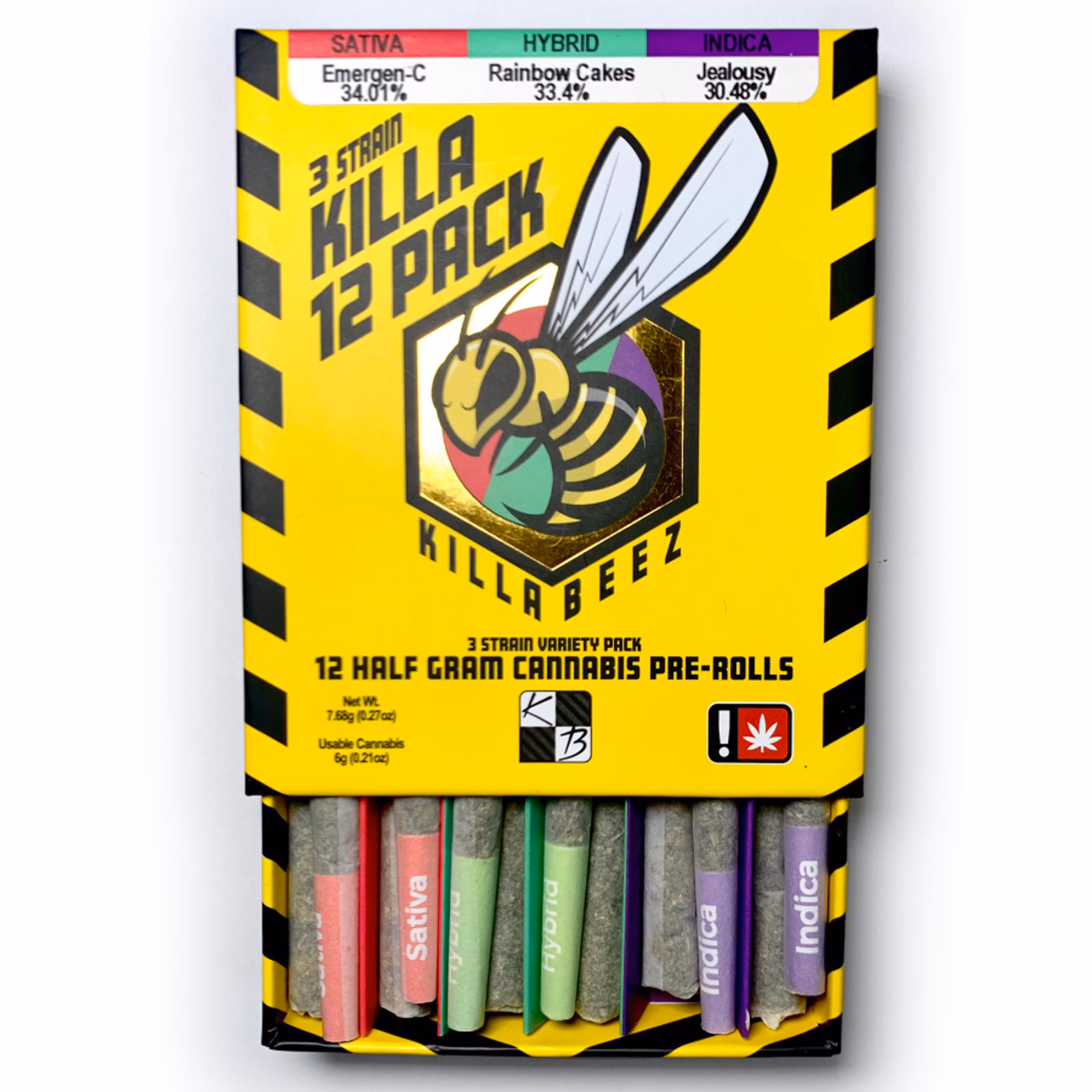 Photograph of product: Killa Beez - 12 Pack Variety Prerolls