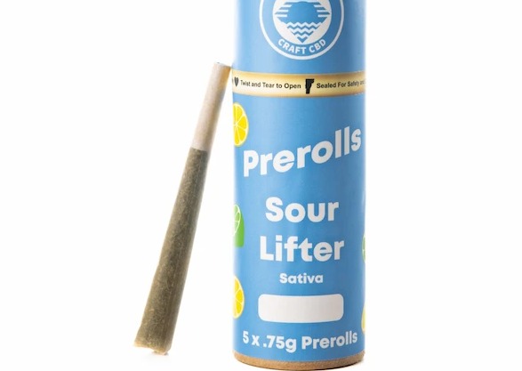 Photograph of product: SL CBD | Sour Lifter Prerolls | 5PK
