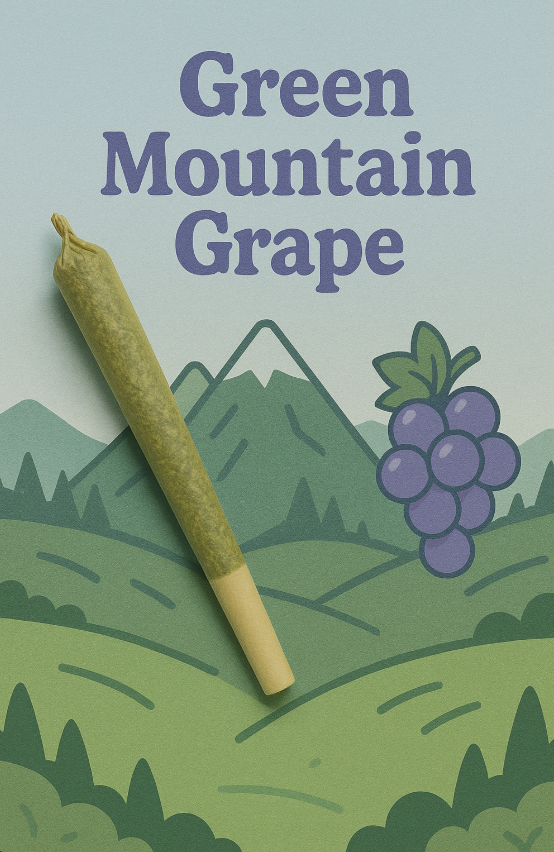 Photograph of product: Green Mountain Grape Pre Roll (1g)