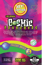 Photograph of product: Edibles | Cosmic Crunchers | 200mg | Hey! Captain