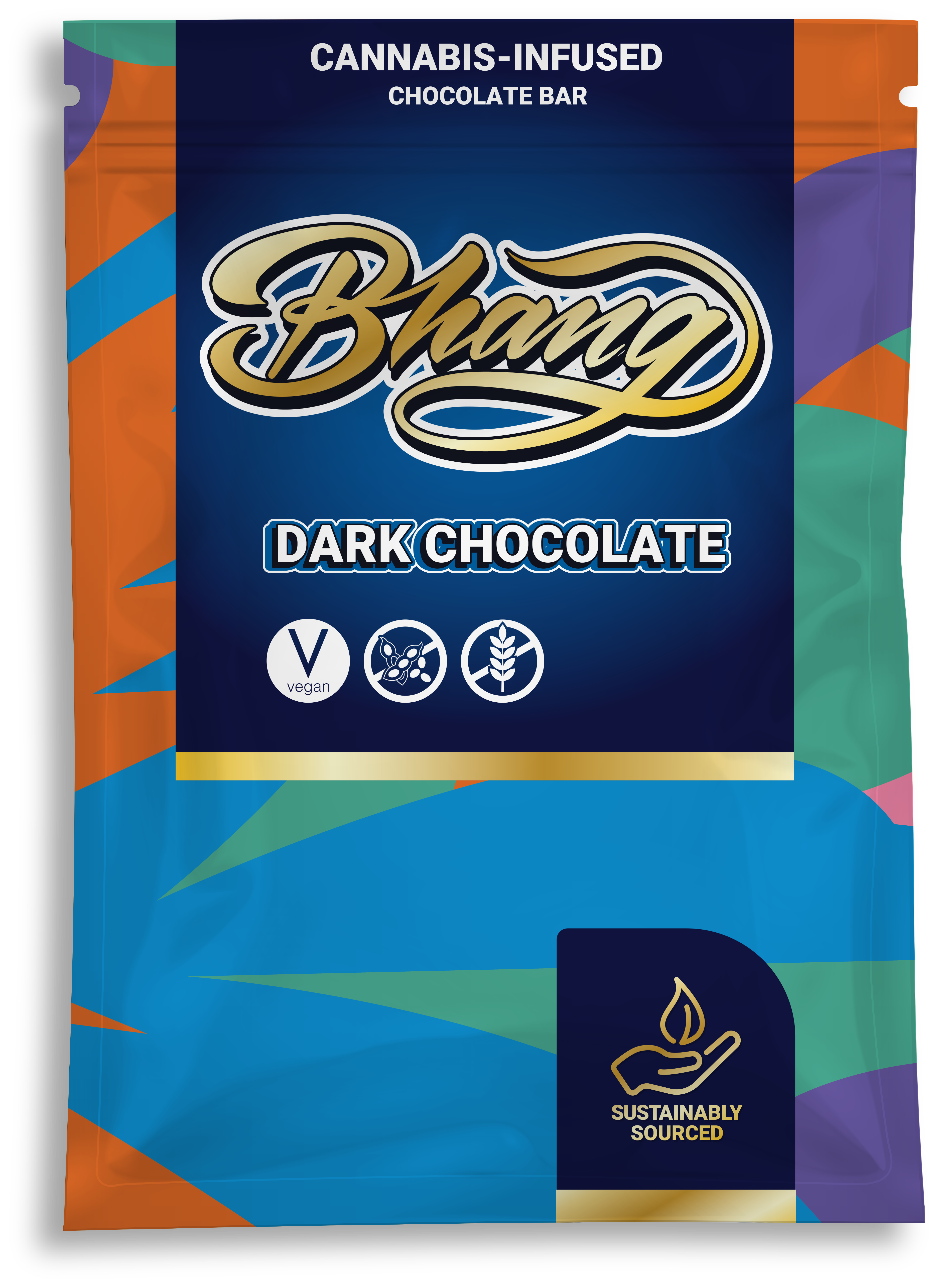 Photograph of product: Bhang | 100mg Bar | Dark Bar (Oui'd)