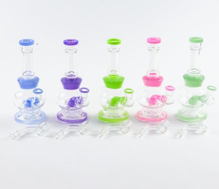 Photograph of product: 058 - 7" Spore Perc Dab Rig with Banger - Retail