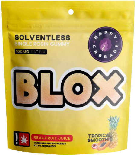 Photograph of product: BLOX | Tropical Smoothie Single Rosin Gummy