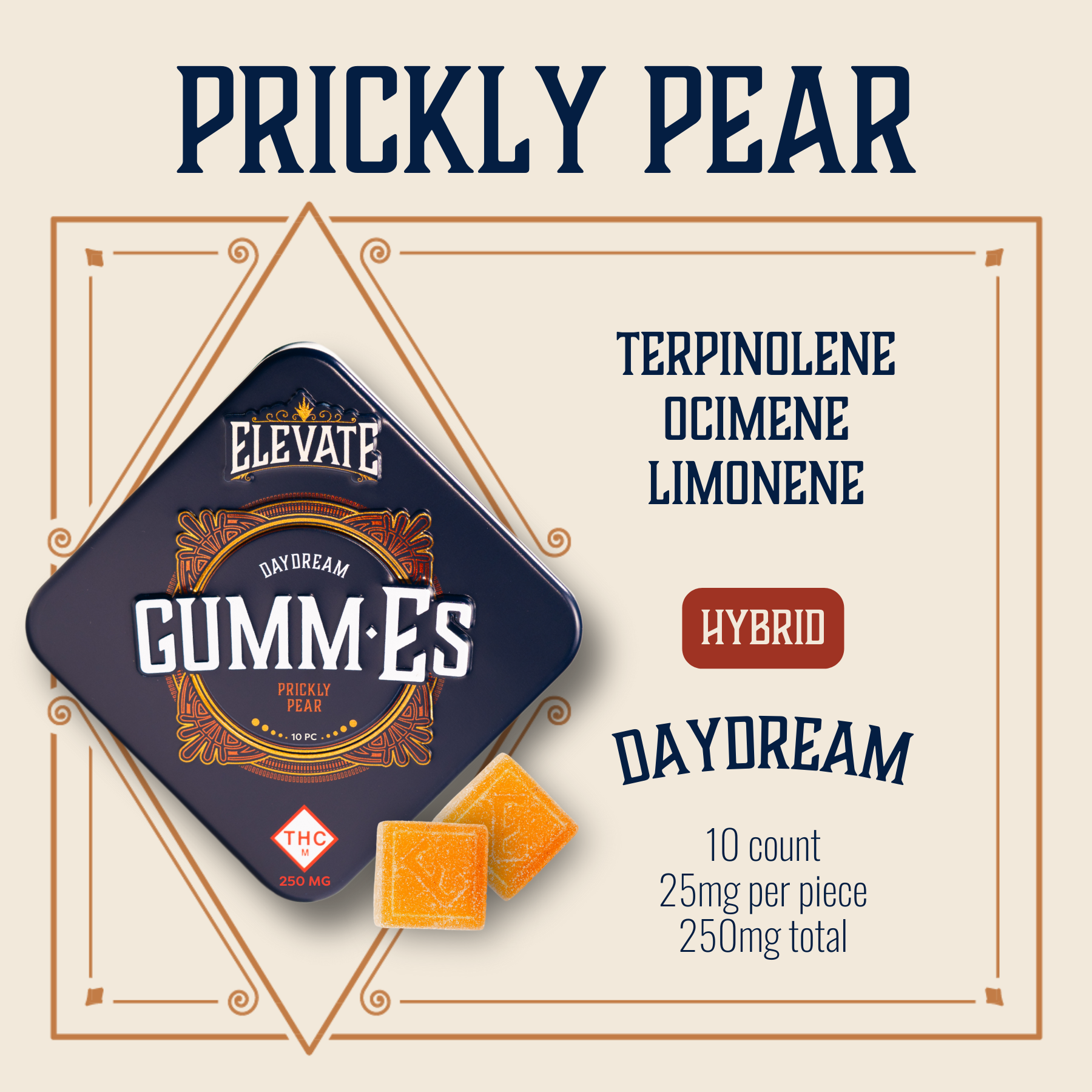 Photograph of product: Prickly Pear Hybrid Gumm-Es | 250mg 10-pack