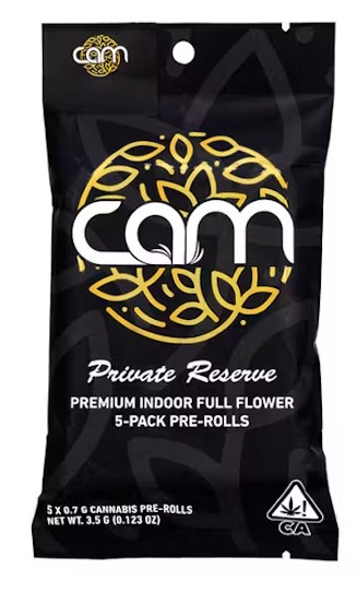 Photograph of product: CAM Kush Mints Pre-Rolls (5pk)
