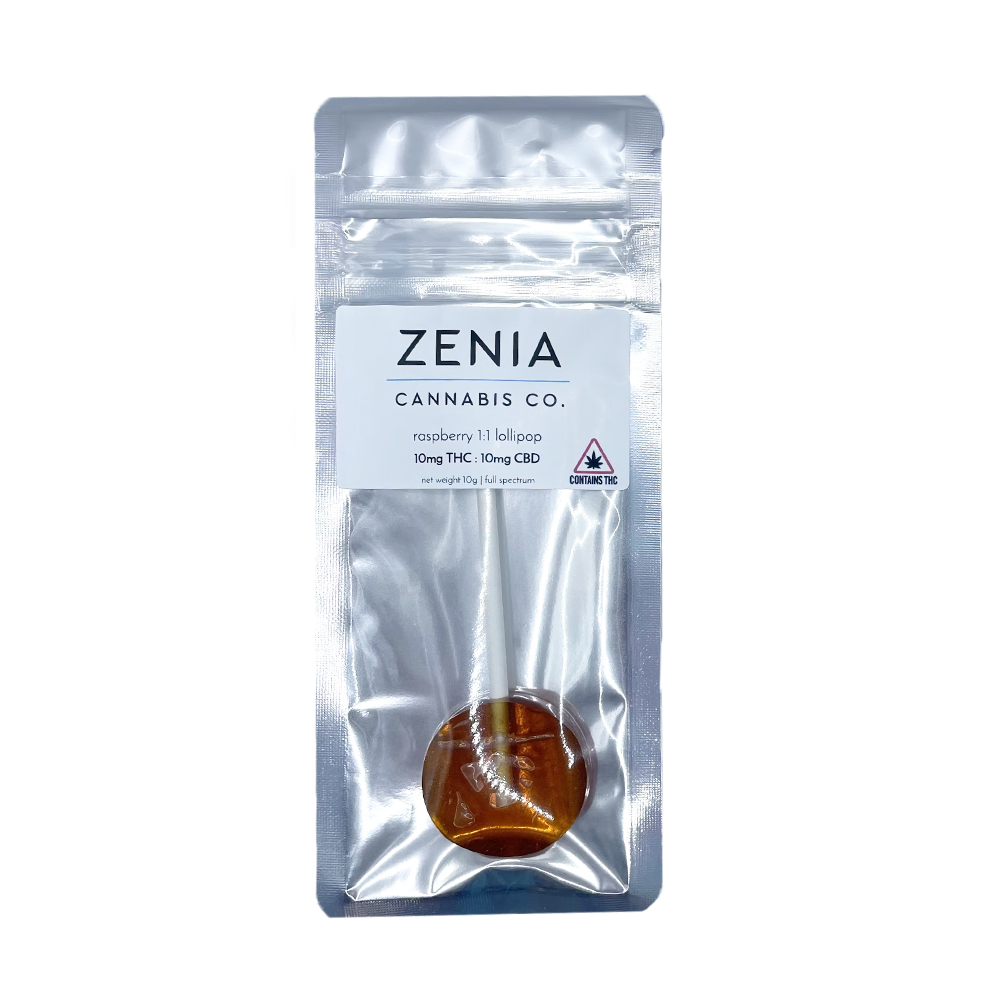 Photograph of product: Infused Lollipops - TH-oui:CBD 10mg - Raspberry