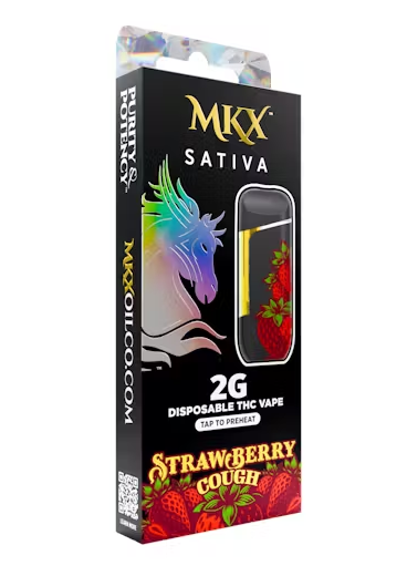 Photograph of product: MKX - Disposable 2g - Strawberry Cough - Oui'd