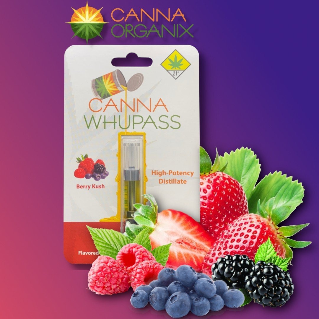 Photograph of product: Berry Kush Canna Whupass Flavored Cartridge | 1g