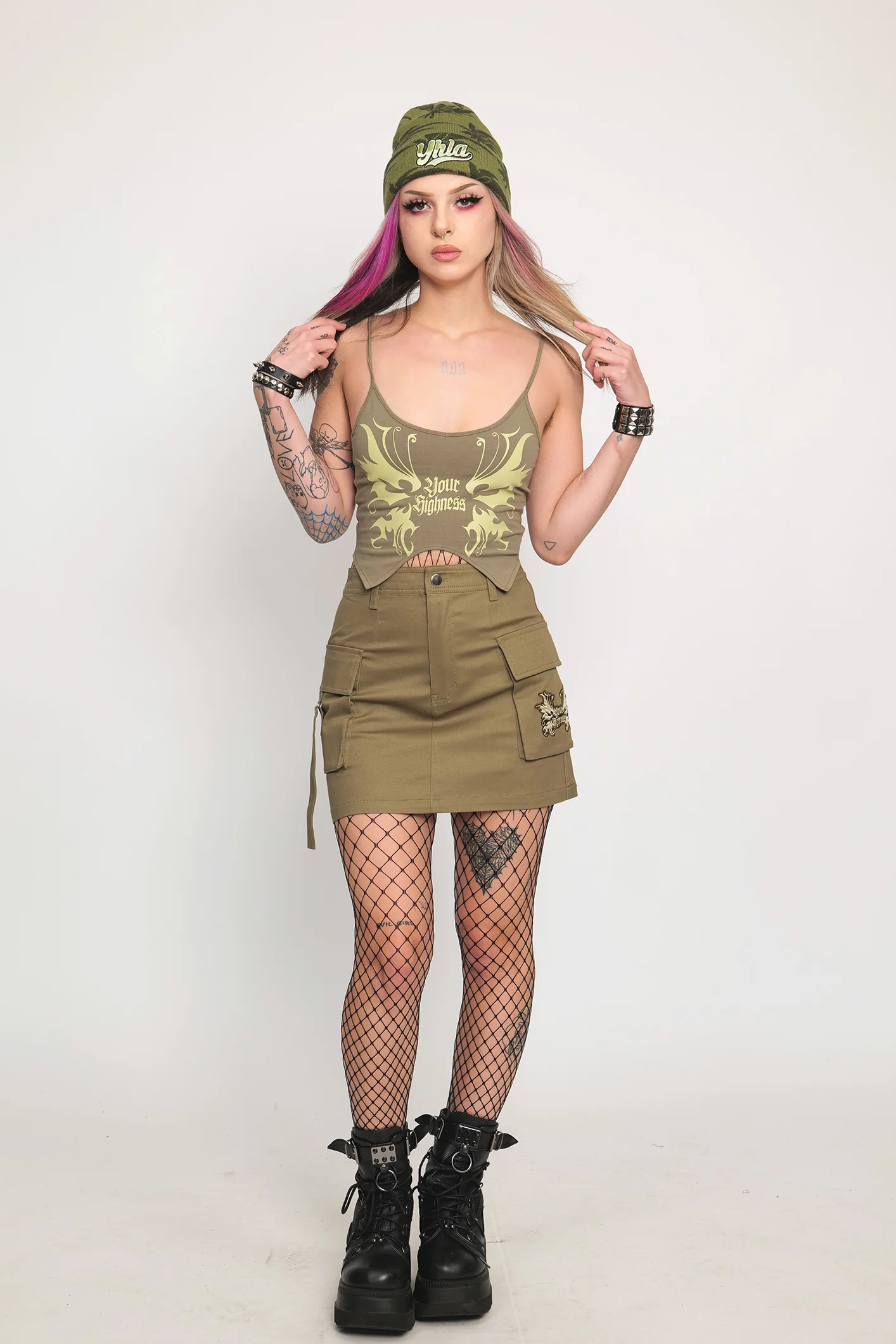 Photograph of product: Fairy Wings | Green | Tank Top - S