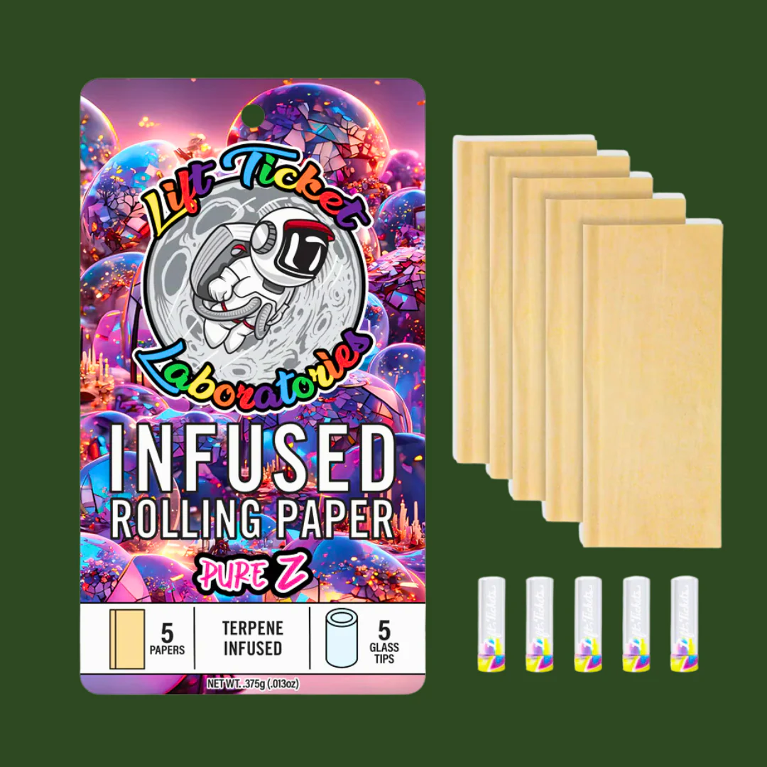 Photograph of Product: Lift Ticket - Infused Rolling Paper - Pure Z