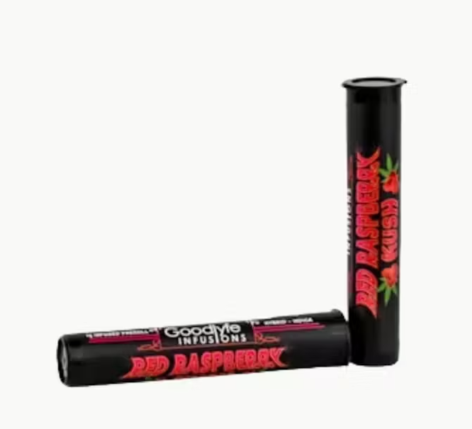 Photograph of product: GOODLYFE INFUSED PRE-ROLL | RED RASPBERRY KUSH