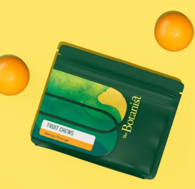Photograph of product: Gummies The Botanist Mango Orange Chew 4pk/100mg