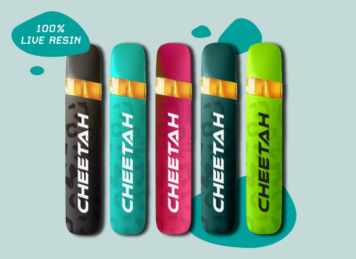Photograph of product: Sunset Summit - Teal Live Resin Disposable | 1g