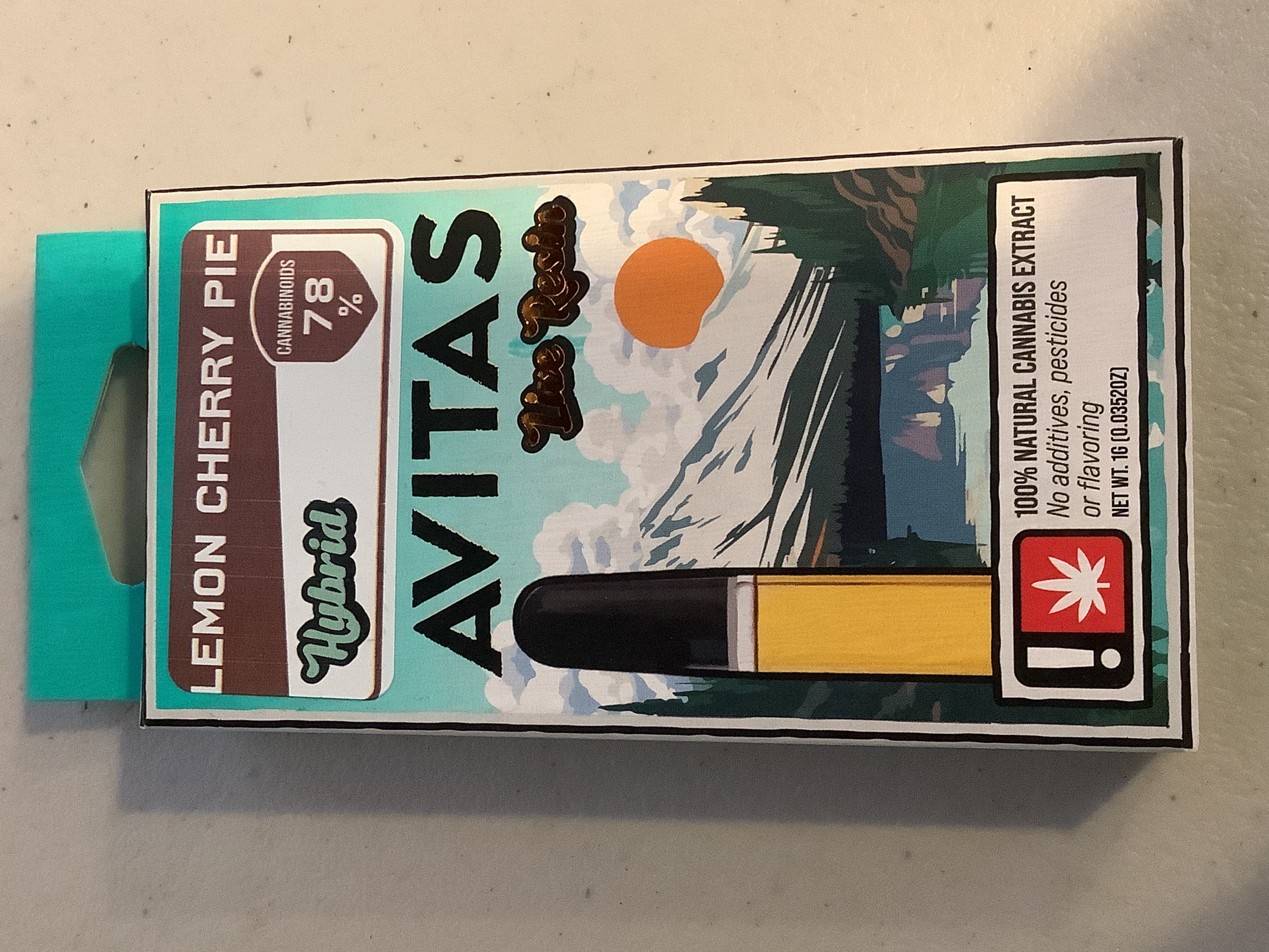Photograph of product: Avitas - LEMON CHERRY PIE - Live Resin Cartridge - (1g) - H