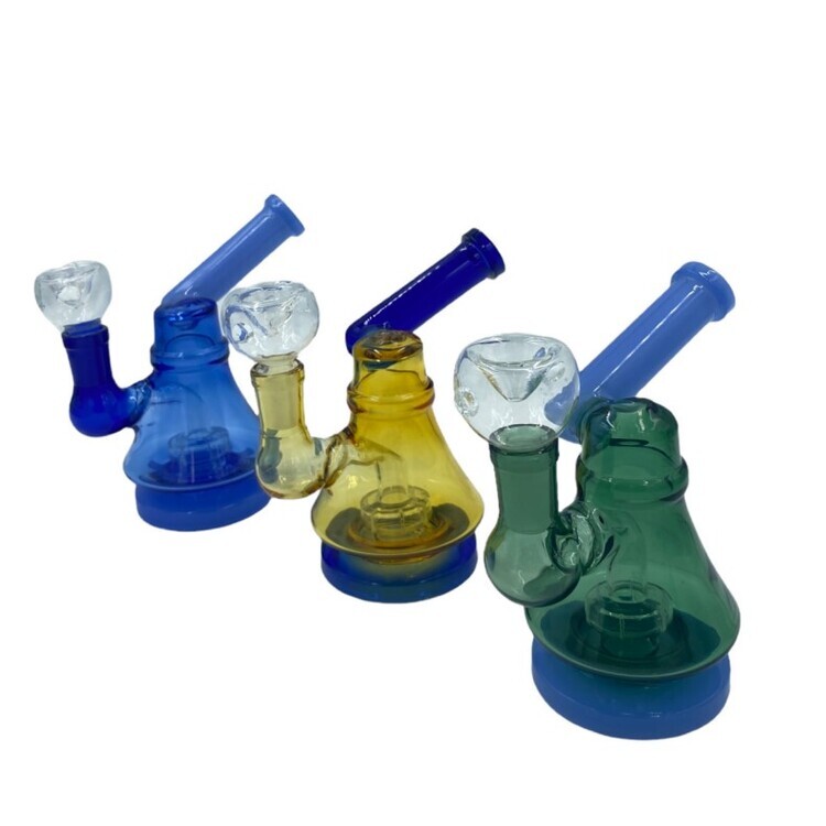 Photograph of product: Bong - 5" Bell Shaped Sidecar with Perc and Flower Bowl