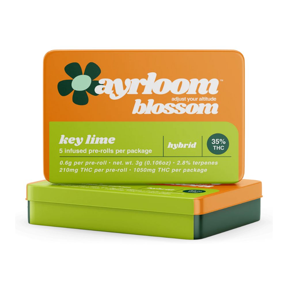Photograph of product: Ayrloom Blossom | Key Lime | Pre-Roll 5 Pack | 3g