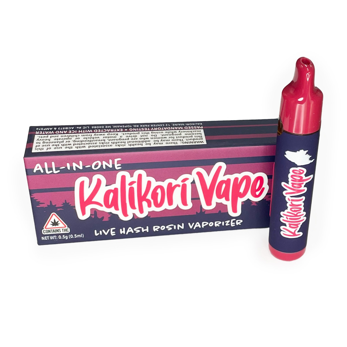 Photograph of product: Kalikori - Strawberry Bubbles - 0.5g Live Rosin Disposable Cartridge
