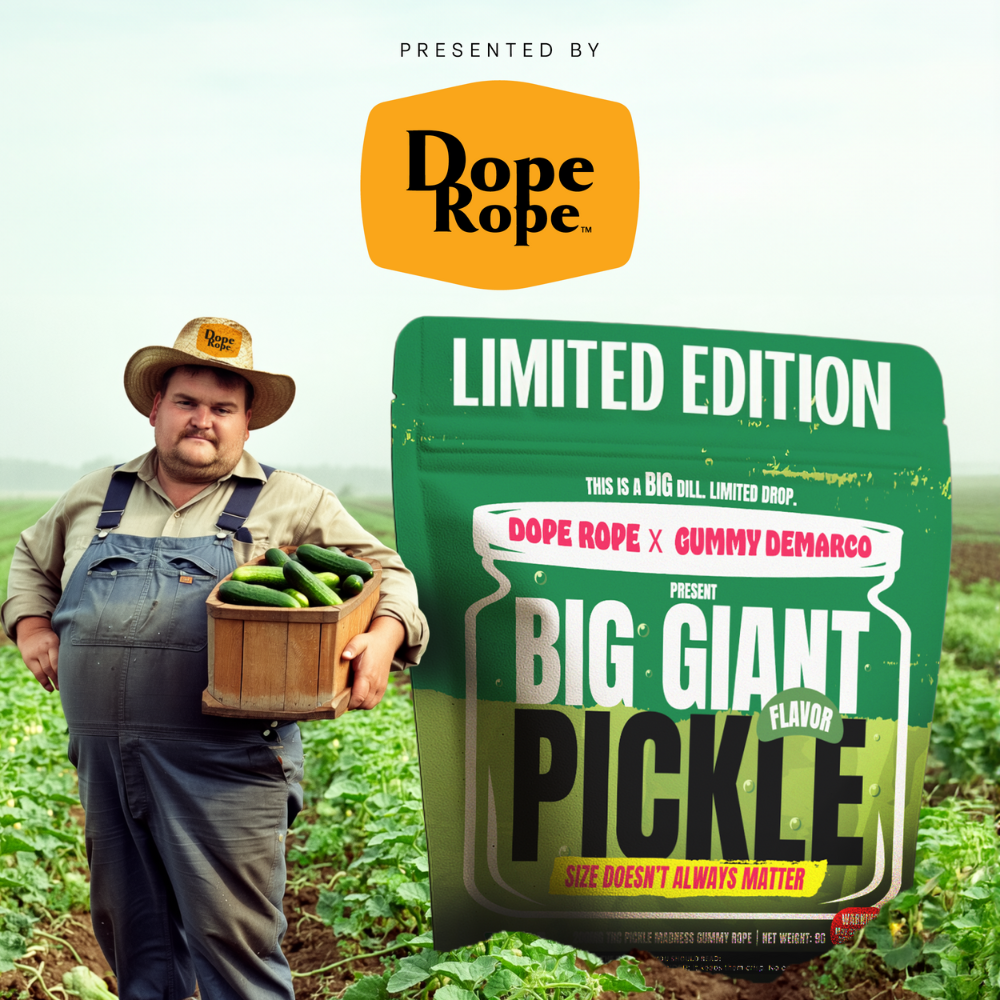 Photograph of product: Dope Rope | 200mg Gummies | Pickle