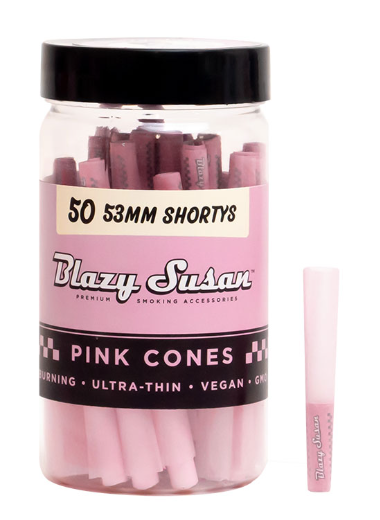 Photograph of product: Blazy Susan - Pink Shorty Size Cones Jar (50pk)