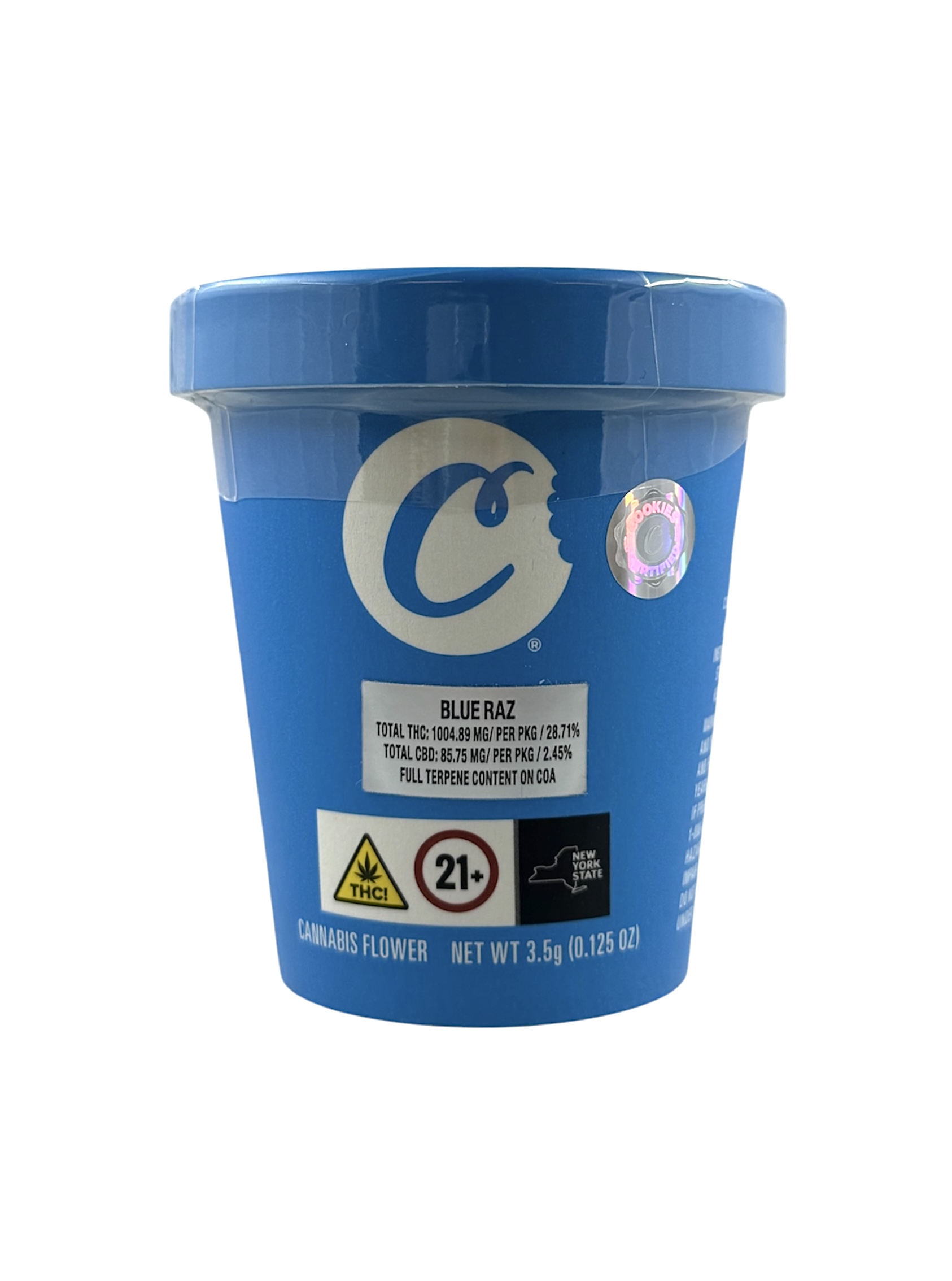 Photograph of product: Cookies Blue Razz - 3.5g