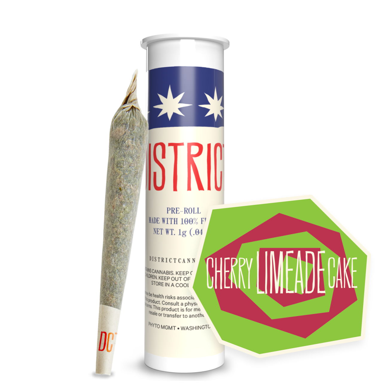 Photograph of product: Cherry Limeade Cake Pre-Roll | 0.75g