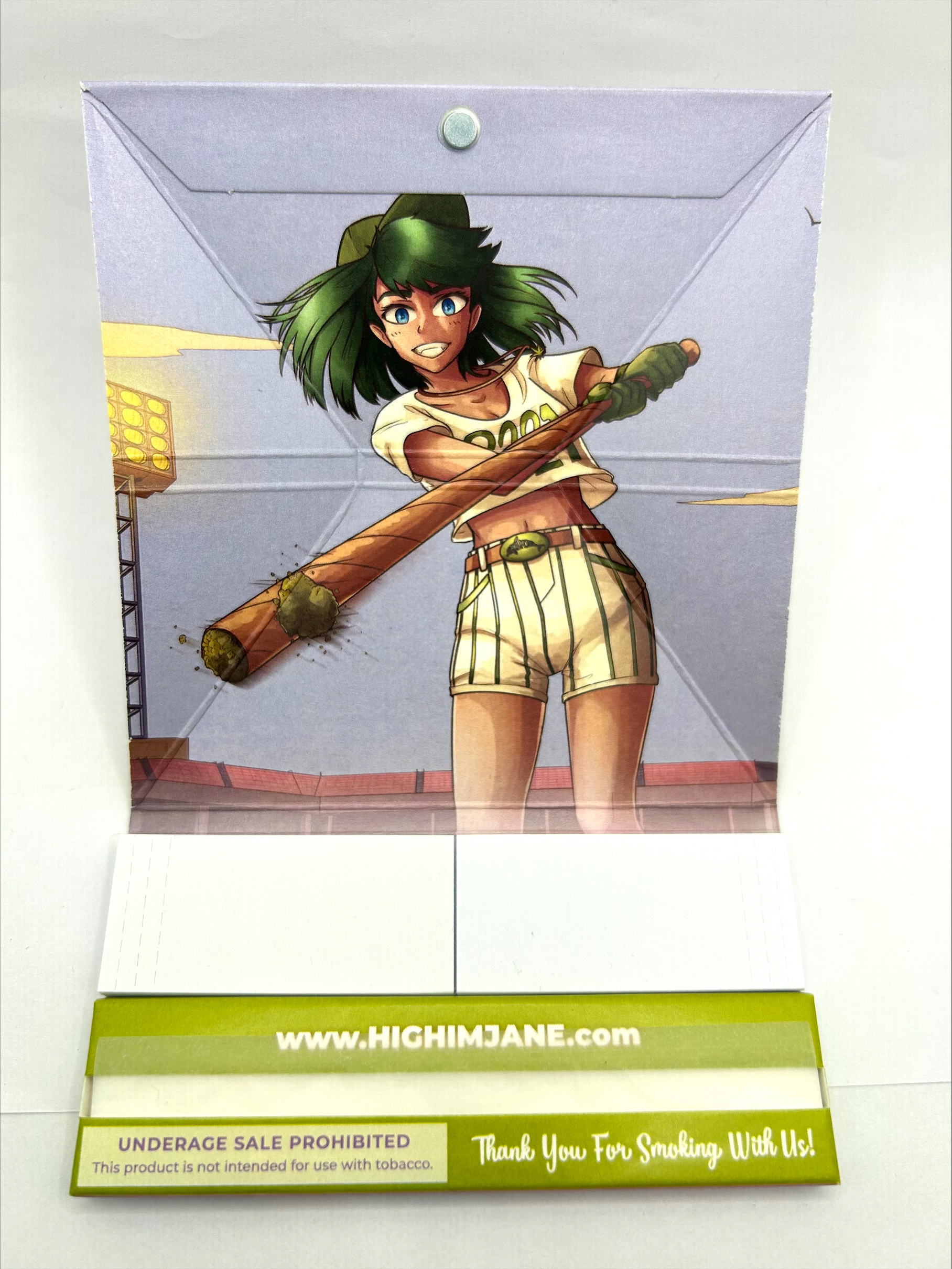Photograph of product: High I'm Jane - King Size Slim +Tips & Rolling Tray - Rice Paper