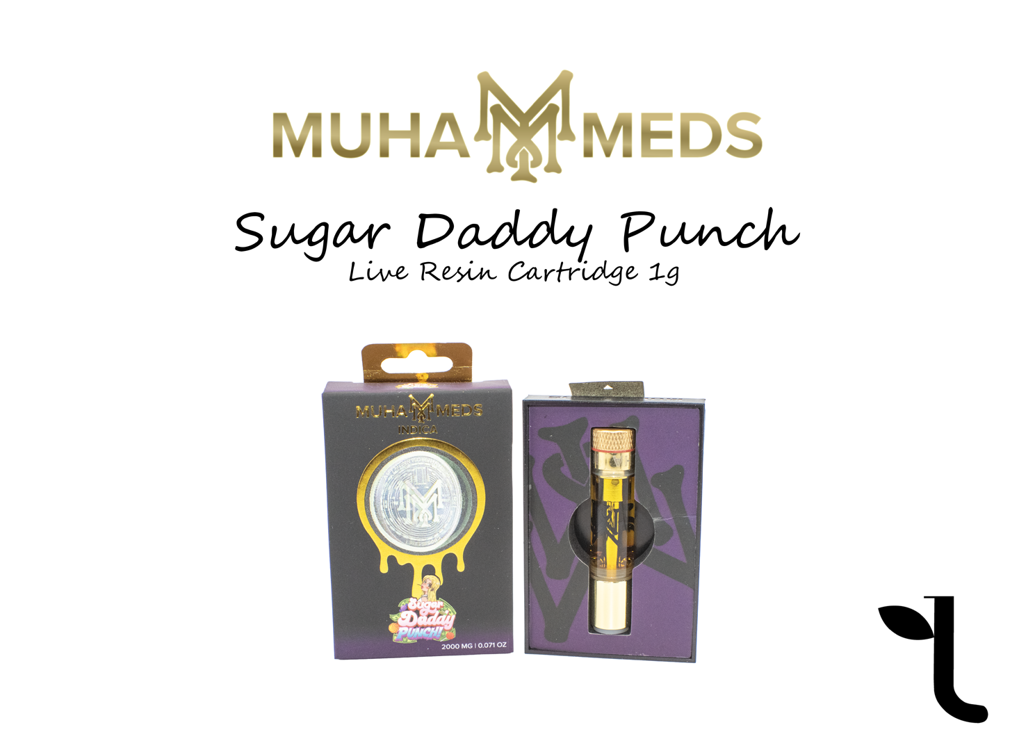 Photograph of product: Muha Meds | Sugar Daddy Punch | Vape Cart