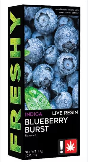 Photograph of product: Flavored Live Resin Cartridge | Blueberry Burst | 1g