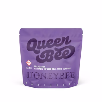Photograph of product: Honeybee | Gummies | Queen Bee Grape Soda 100mg 1pk
