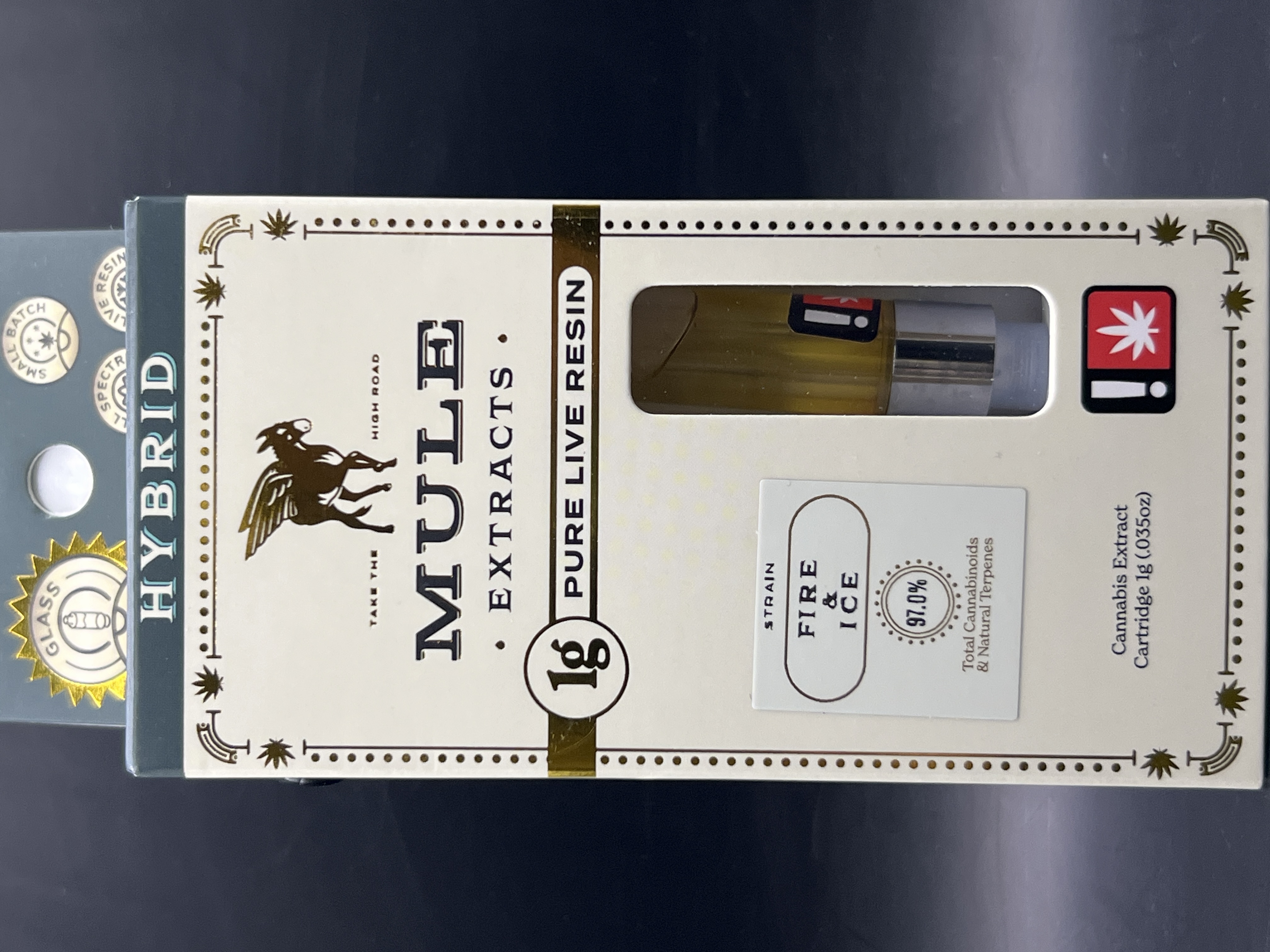 Photograph of product: Mule Extracts Pineapple Express Live Resin Cartridge