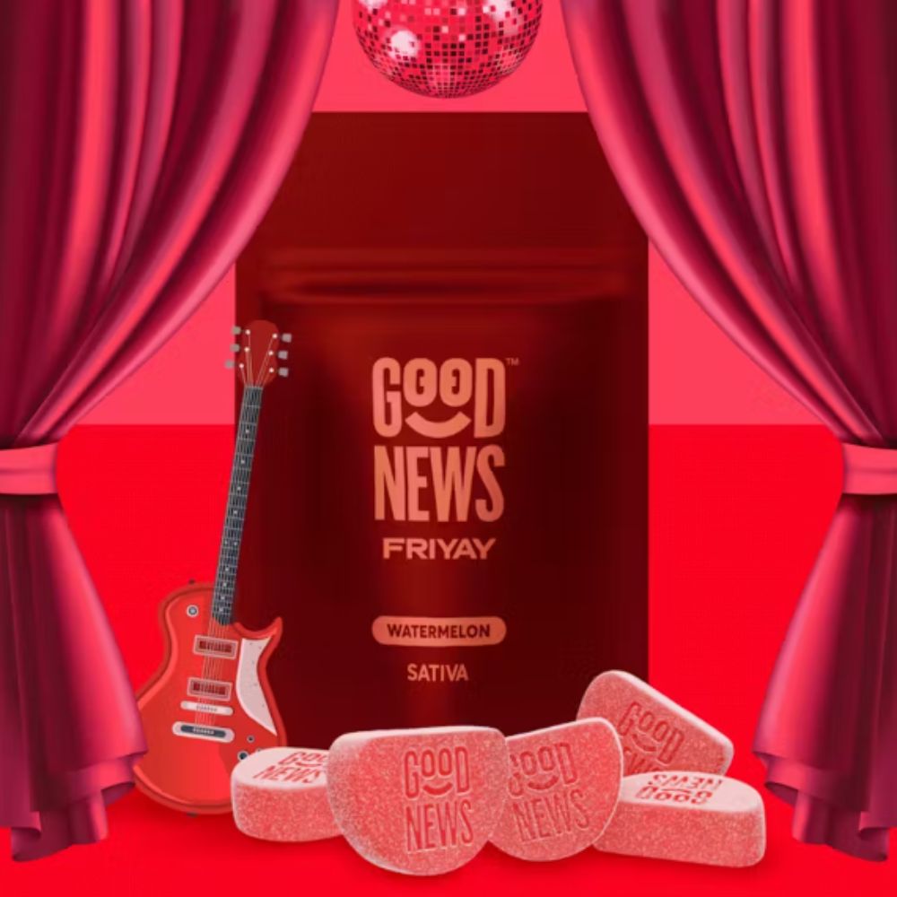Photograph of product: Good News | Friyay Watermelon 10pk | 100mg