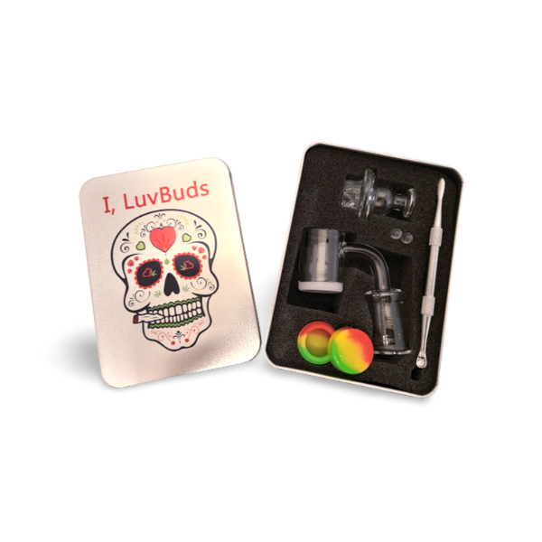 Photograph of product: LuvBuds | 14MM White Bottom Banger | 25MM Banger Kit