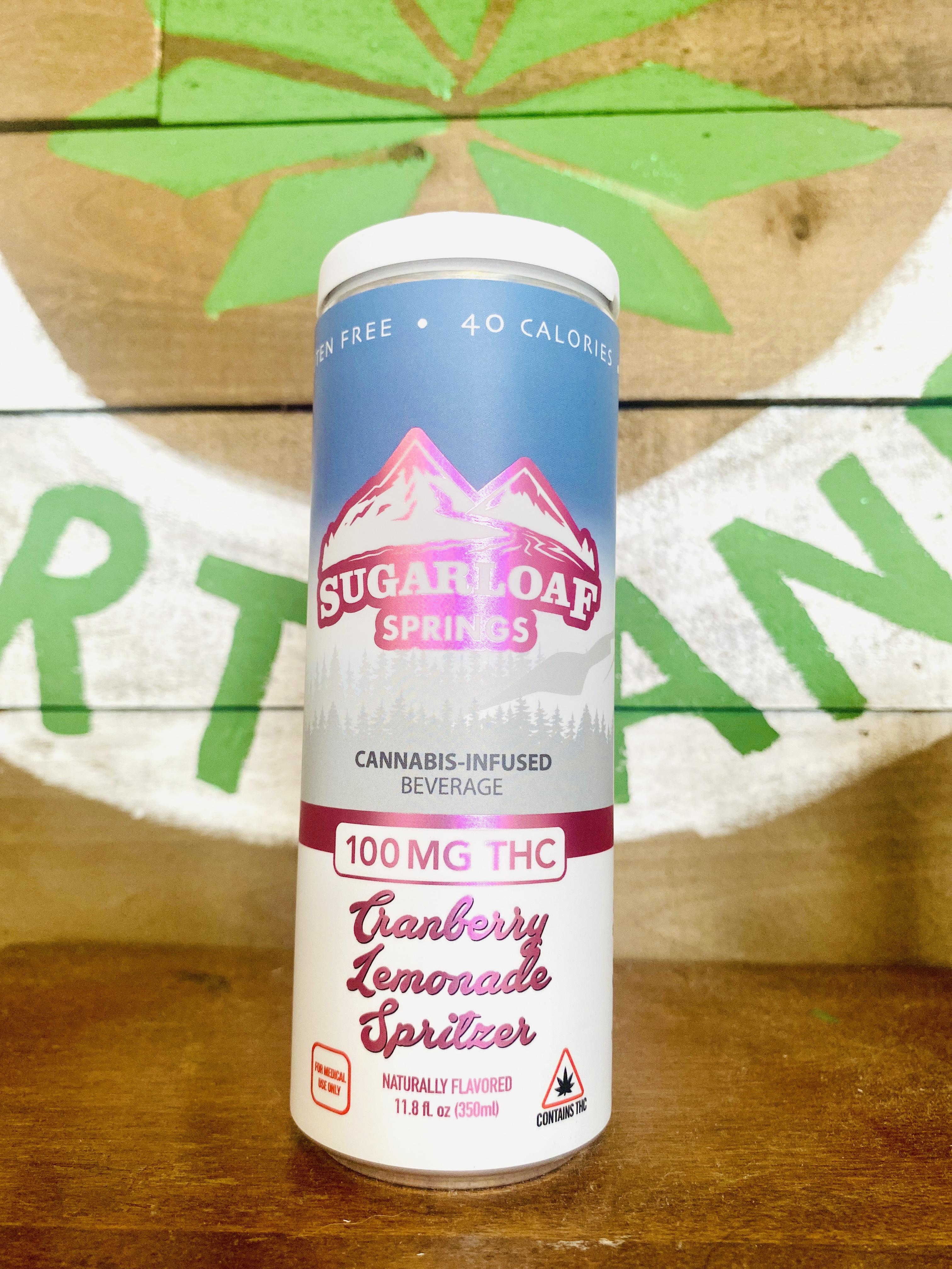 Photograph of product: SugarLoaf Springs Cranberry Lemonade Spritzer | 100mg