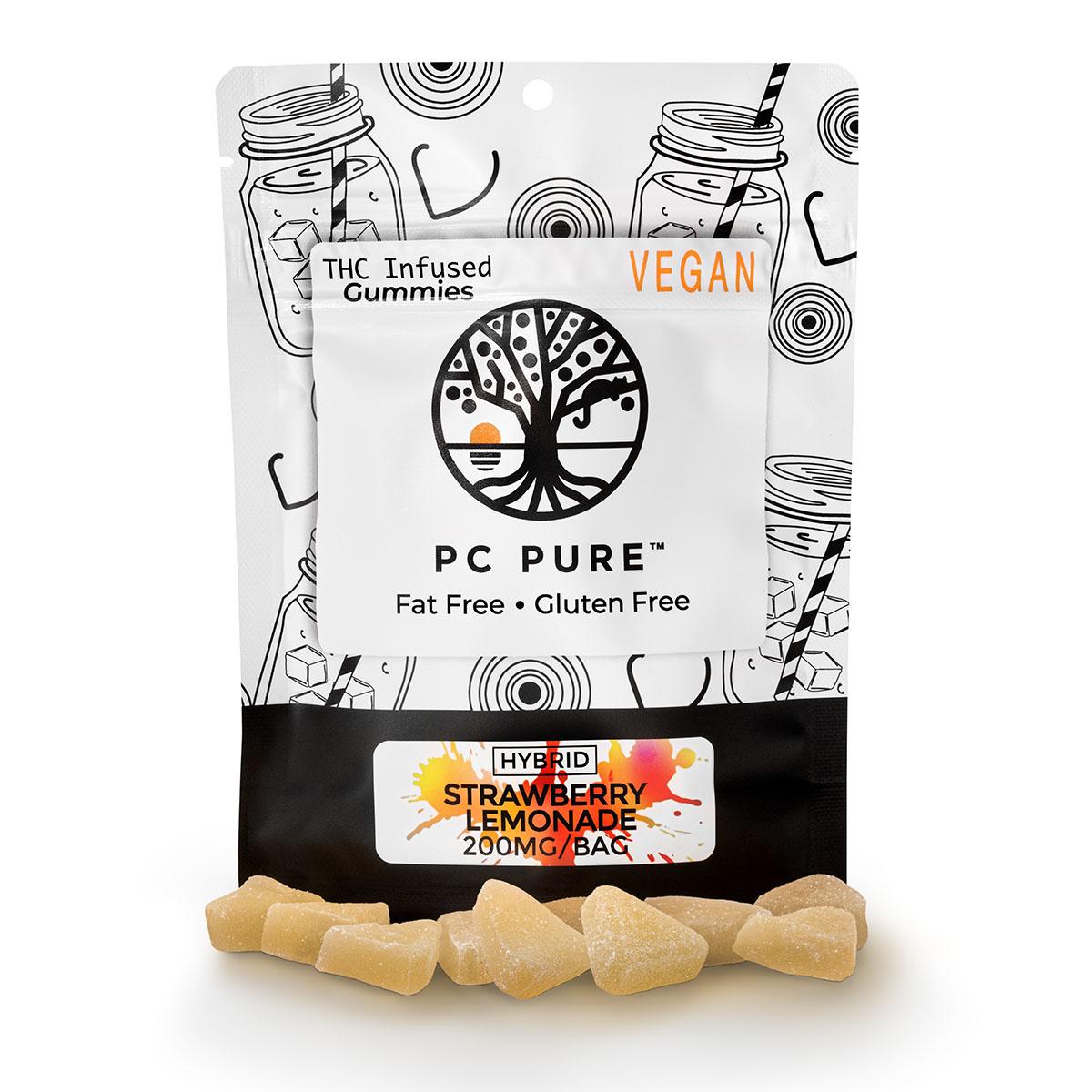 Photograph of product: PC Pure- Gummies - Strawberry Lemonade HYBRID 200mg