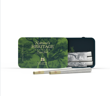 Photograph of product: Nature's Heritage Double Krush 5pk Prerolls