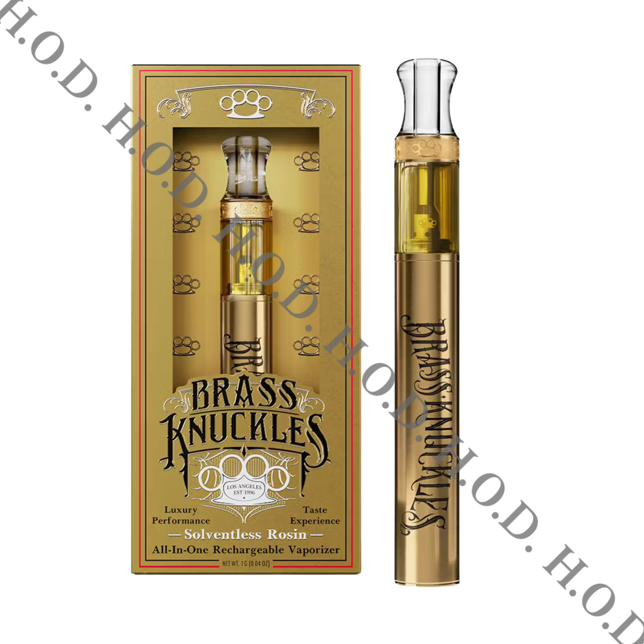 Photograph of product: Brass Knuckles Jealousy Live Rosin Disposable 1g
