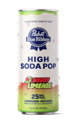 Photograph of product: Pabst - Drink - Seltzer - Cherry Limeade - 25MG