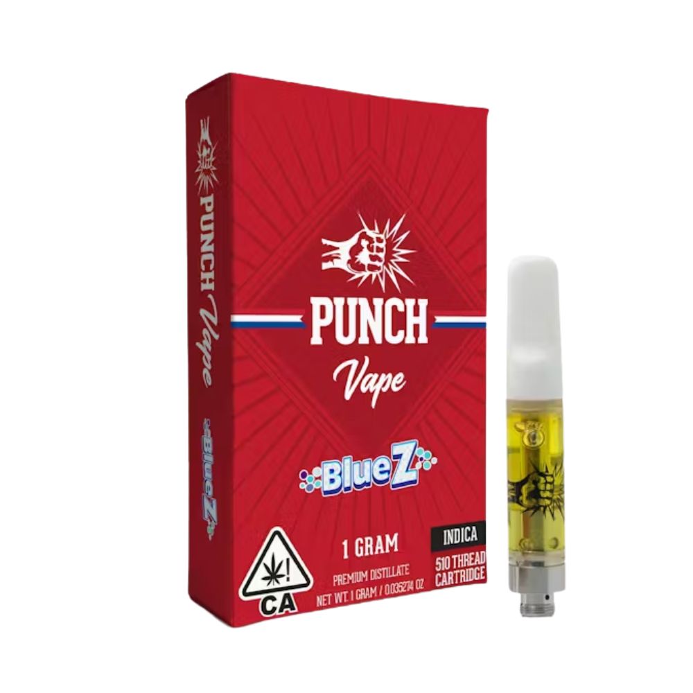 Photograph of product: BLUE Z - DISTILLATE CART 1G - PUNCH EXTRACTS