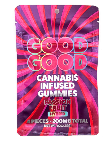 Photograph of product: Good Good Gummies - 4pc x 200mg - Passion Fruit (H)