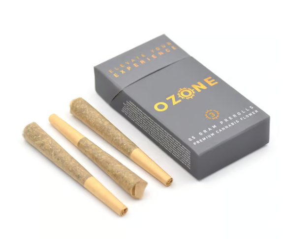 Photograph of product: Ozone | Pre-Roll Pack | Butterstuff | 3pk 1.5g
