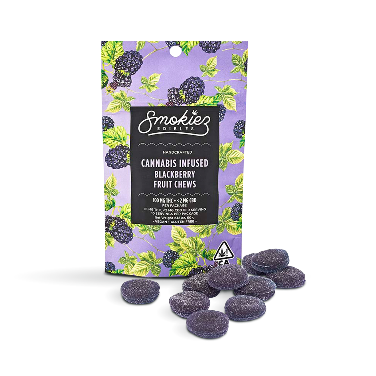 Photograph of product: Blackberry Fruit Chews | 100mg