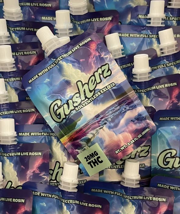 Photograph of product: Gusherz | Live Rosin Apple Juice Elixir | 20mg